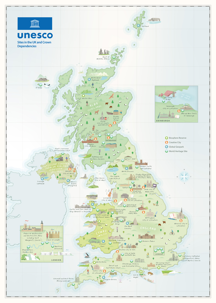 UNESCO UK Map